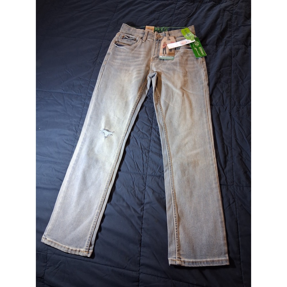 Levis‎ 511 Slim Boys Jeans Light Wash Eco Performance Stretch Size 12 Reg 26x27